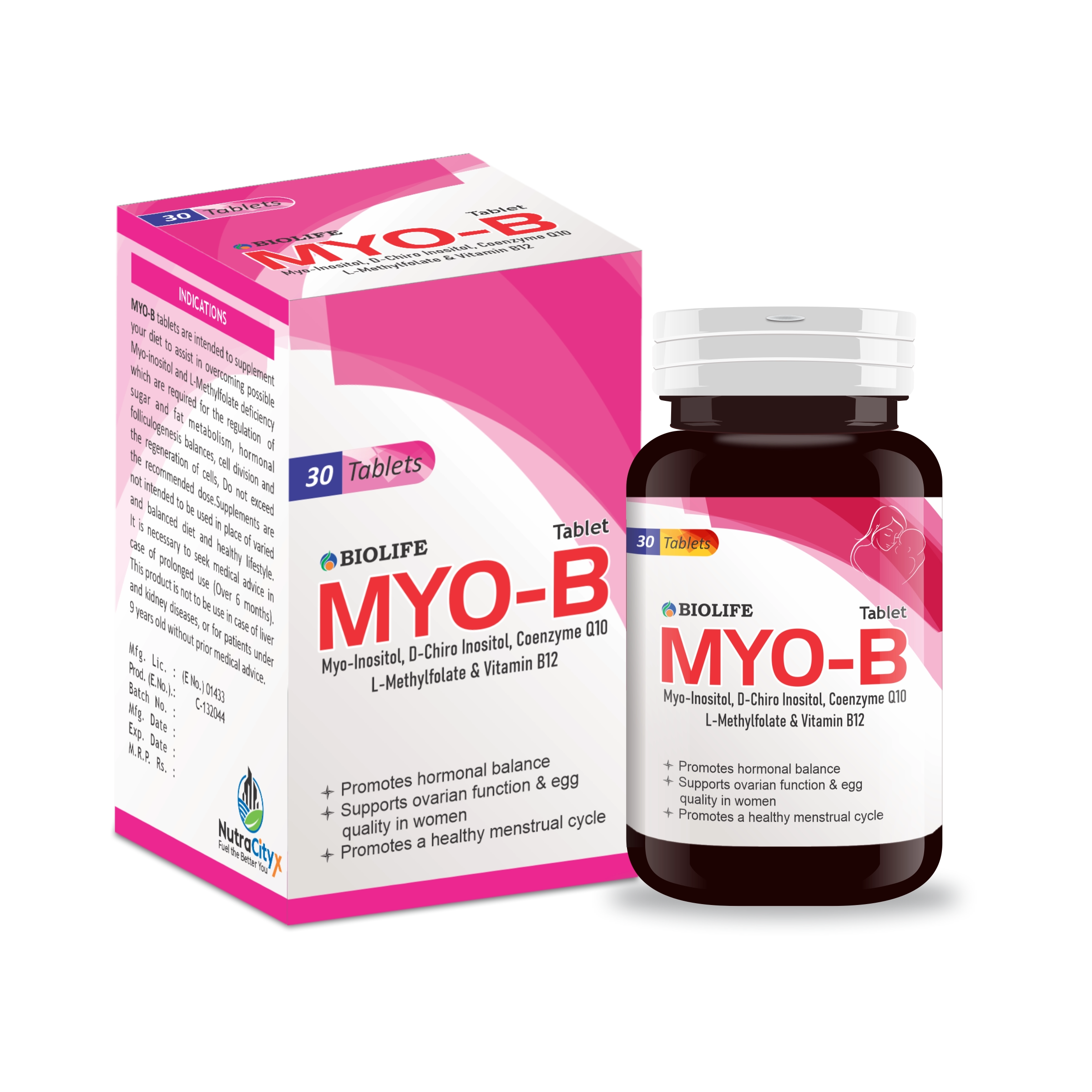 Myo-B Tablet - Myo-Inositol for PCOS